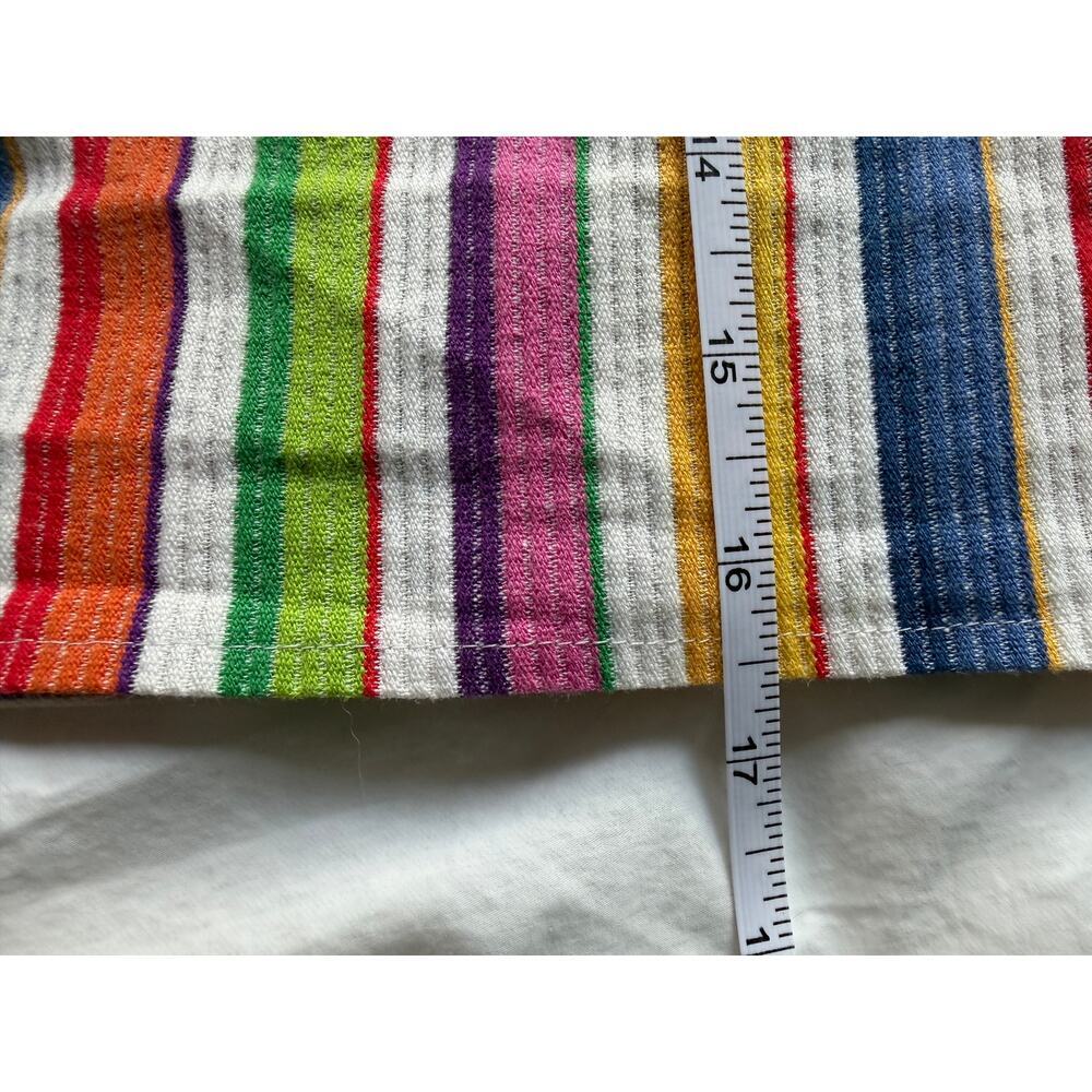 Vtg 70s Ellen Tracy Cropped Rainbow Stripe Dagger Collar Jacket Blazer Top ILGWU - Picture 6 of 8